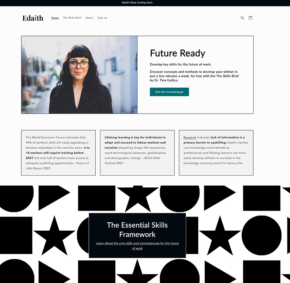 Edaith website August 2024