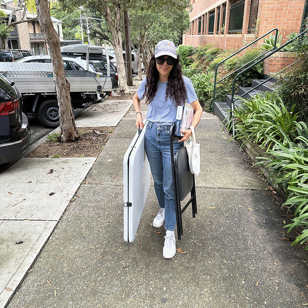 Foldable furniture I can carry solo — Edaith pop-ups coming soon!